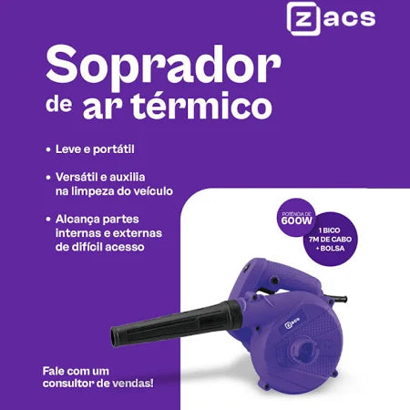 SOPRADOR TERMICO 600W 127V ZACS
