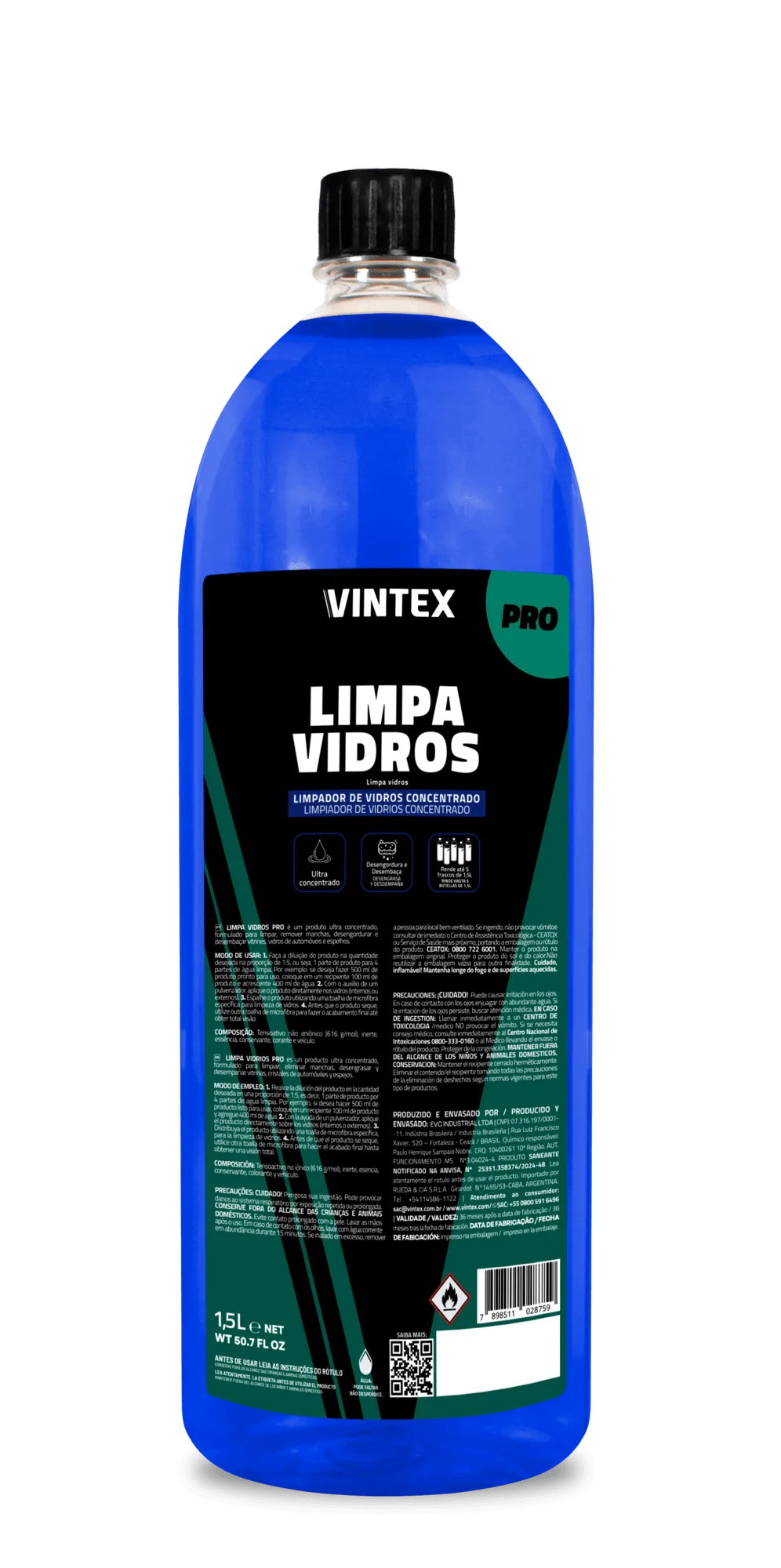 LIMPA VIDROS PRO 1,5L